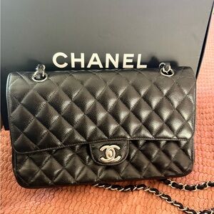 Chanel Classic Black Quilted Shoulder Bag